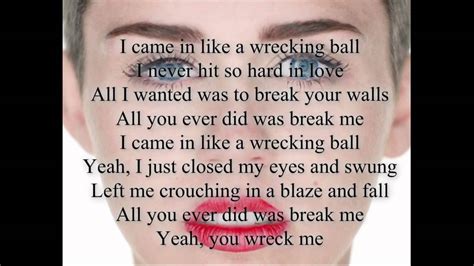 wrecking ball song and lyrics|youtube wrecking ball song lyrics.